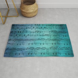 Painted Music Rug