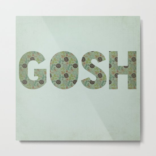 COLLAGE LOVE: GOSH Metal Print