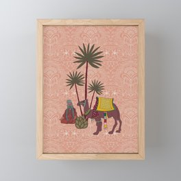 INDIA VIBES CAMEL Framed Mini Art Print