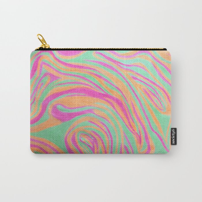 Neon Marble Carry-All Pouch
