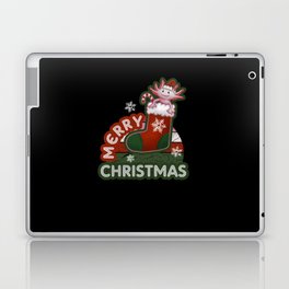 Merry Christmas Cute Axolotl Laptop Skin