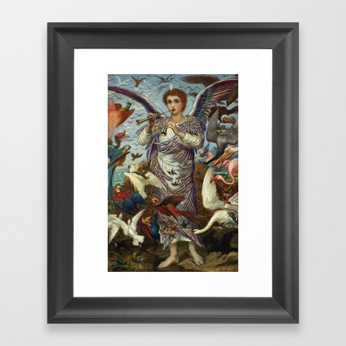 O all ye fowls of the air bless ye the Lord Framed Art Print