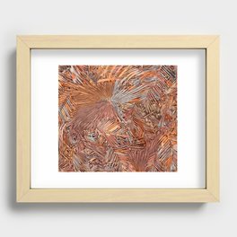 Palmtree Jungle Art Recessed Framed Print