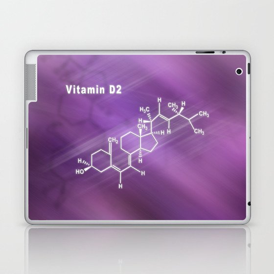 Vitamin D2, Structural chemical formula Laptop & iPad Skin