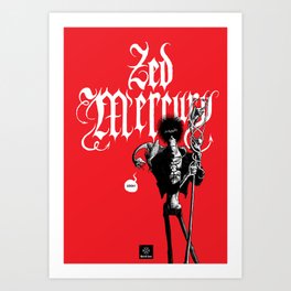 Zed Mercury RED print Art Print