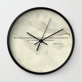What is Wealth? Wall Clock