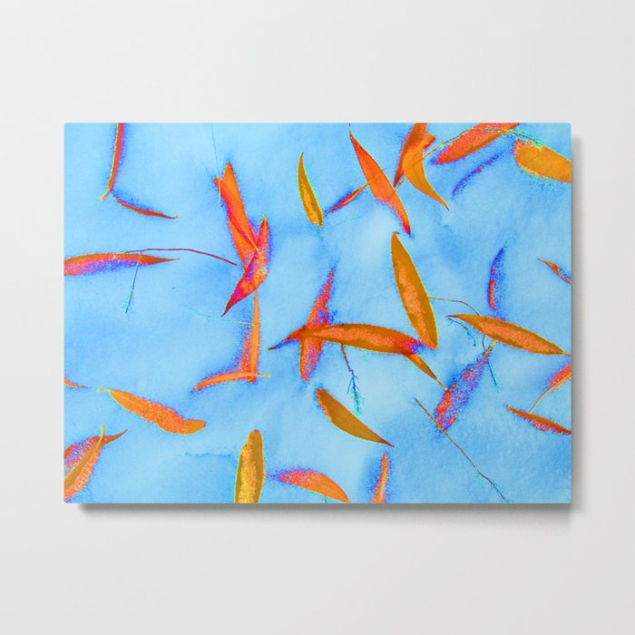 Blue and Bright Metal Print