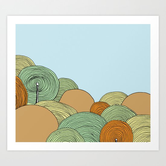 Hills Art Print
