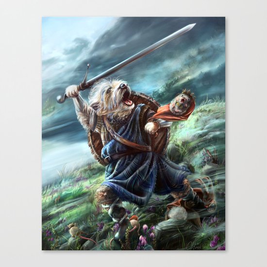 Bruno the Brave Canvas Print