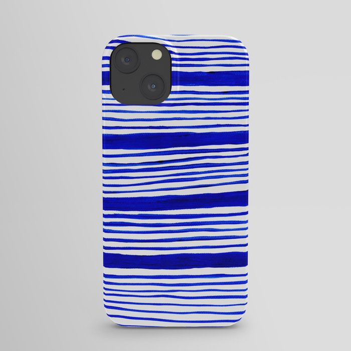 Blue Sea Lines iPhone Case