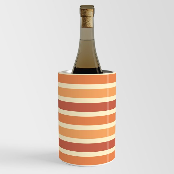 Thanksgiving Stripes Pattern 03 Wine Chiller