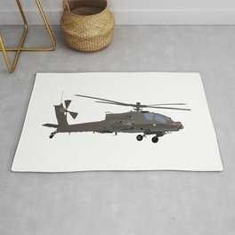 AH-64 Apache Helicopter Rug