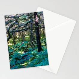 Vibrant Mossy Fields Stationery Card