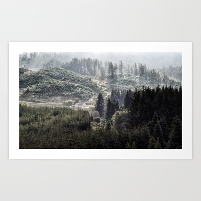 Hidden House In Majestic Forest Art Print By Naturesbeauty Society6