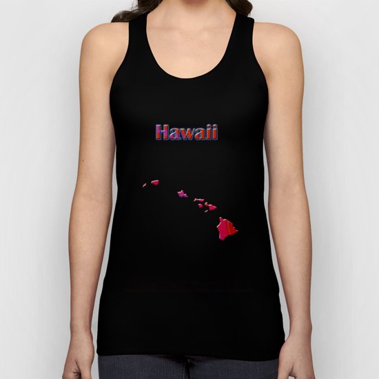 Hawaii Map Unisex Tank Top