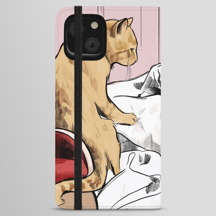 Holly Golightly the cat with no name - Audrey Hepburn in Breakfast at Tiffany's iPhone Wallet Case