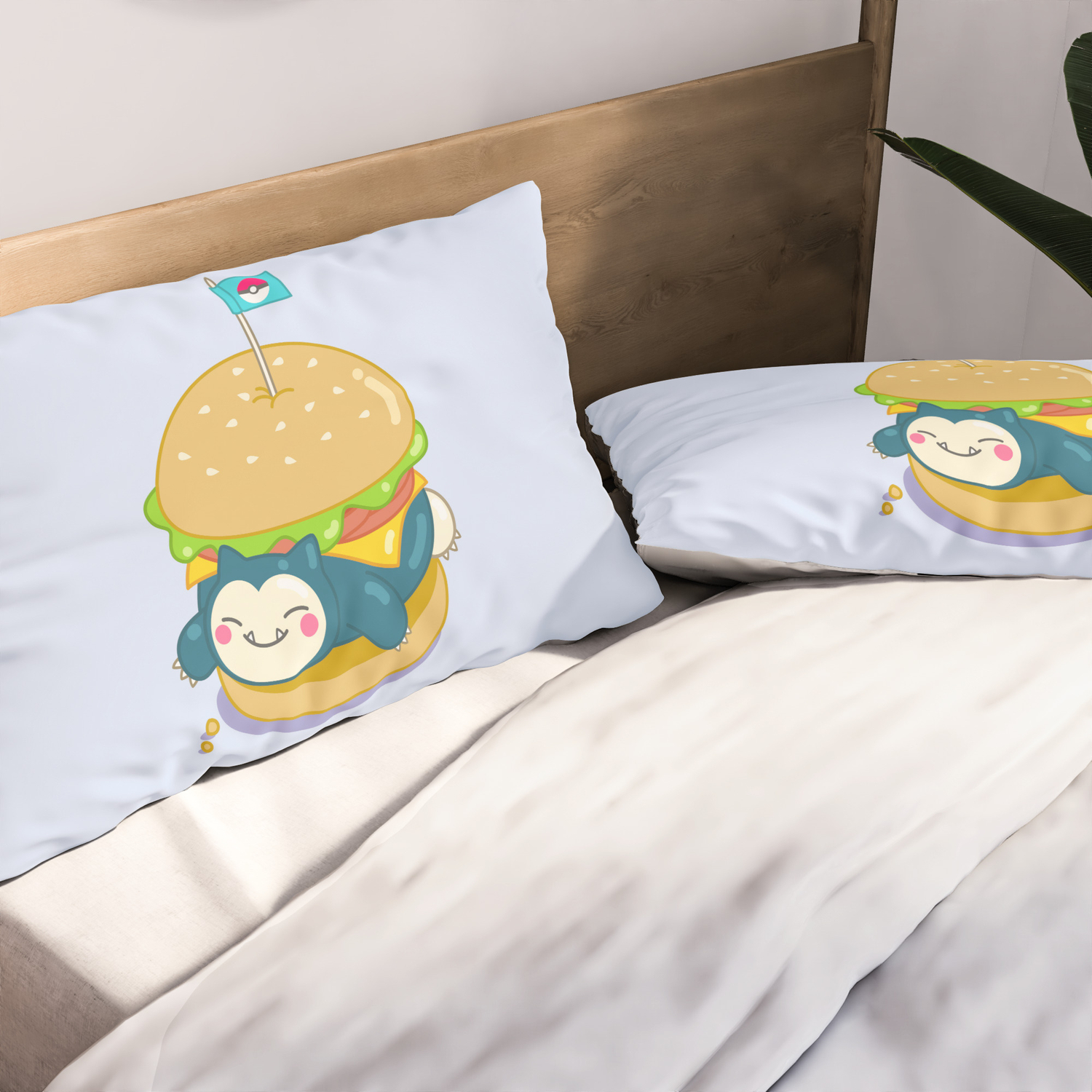 Snorlax Burger Pillow Sham By Jeodes Society6