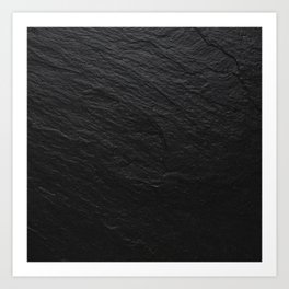 Black Slate Art Print