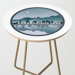 Canandaigua Lake New York Reflection Side Table