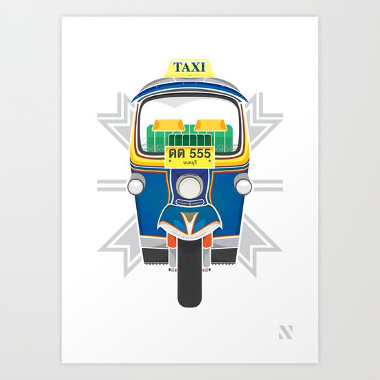 Tuk Tuk Art Print
