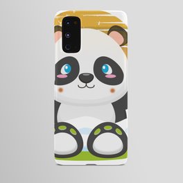 funny panda gift for a couple Android Case