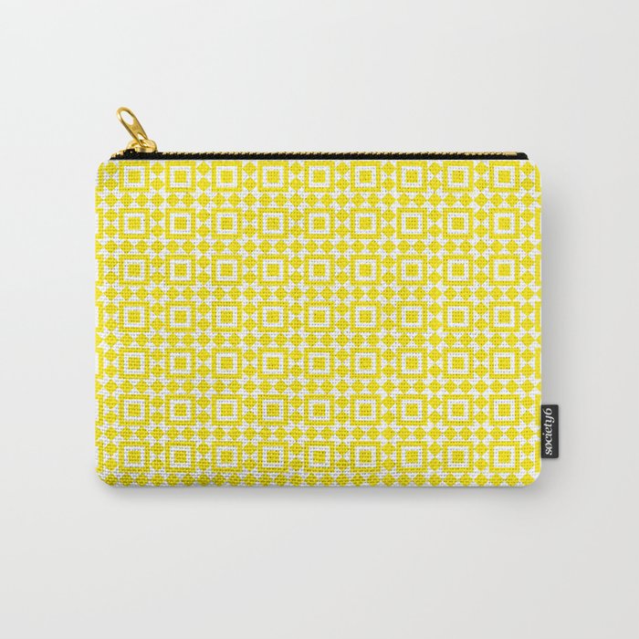 Moroccan Tiles Yellow Carry-All Pouch