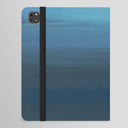 Abstract Minimalist Blue Ombre Painting iPad Folio Case