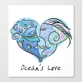 Ocean`s Love 2 Canvas Print