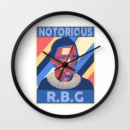 Notorious RBG Shirt Ruth Bader Ginsburg Vintage Gift Wall Clock
