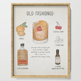 Old Fashioned Serving Tray