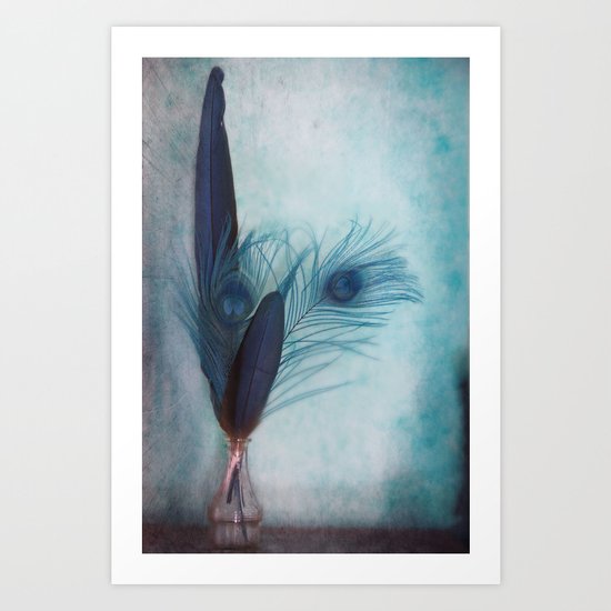 Peacock Blue Art Print