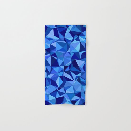 Blue tile mosaic Hand & Bath Towel