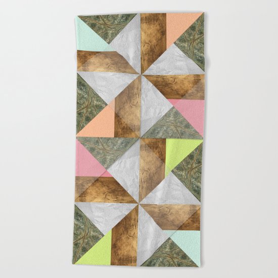 Pinwheel Beach Towel