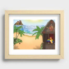 "Welcome to Polynesian Paradise" Recessed Framed Print