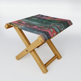 bliss, abstract painting Folding Stool