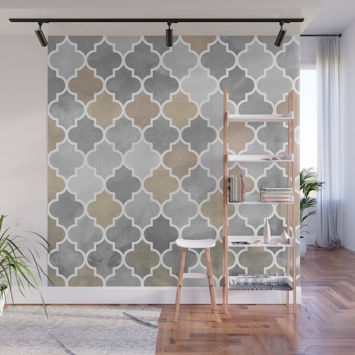 moroccan pattern light Wall Mural