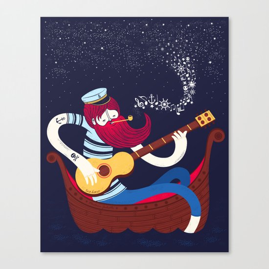 Sea Songs Night Canvas Print