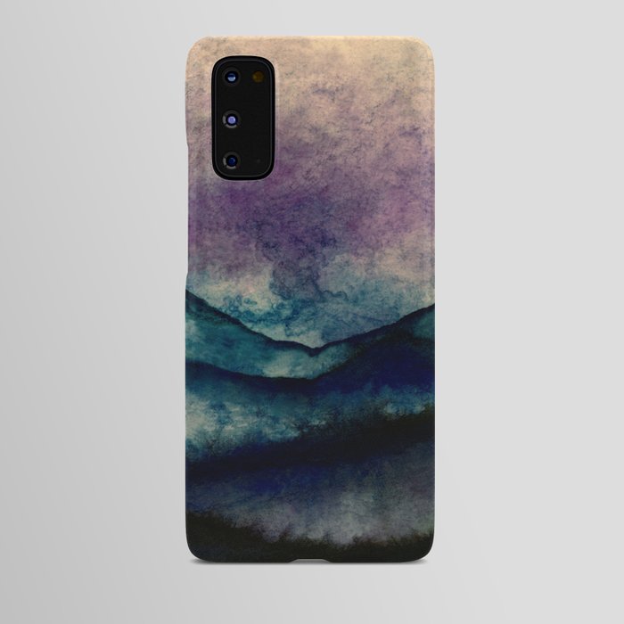 Dark And Moody Mountain Range Android Case