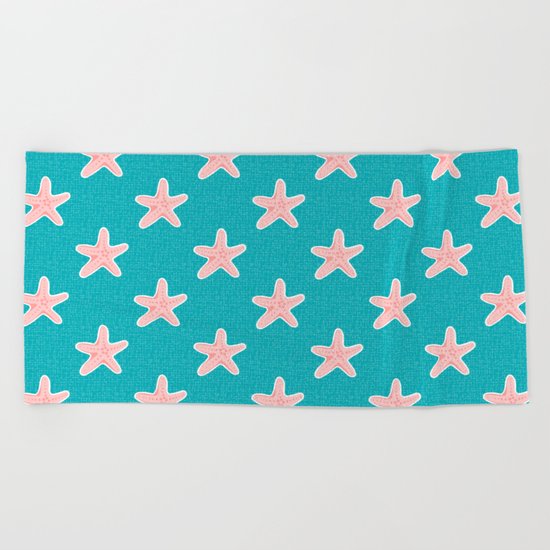 Starfish_Pattern Beach Towel