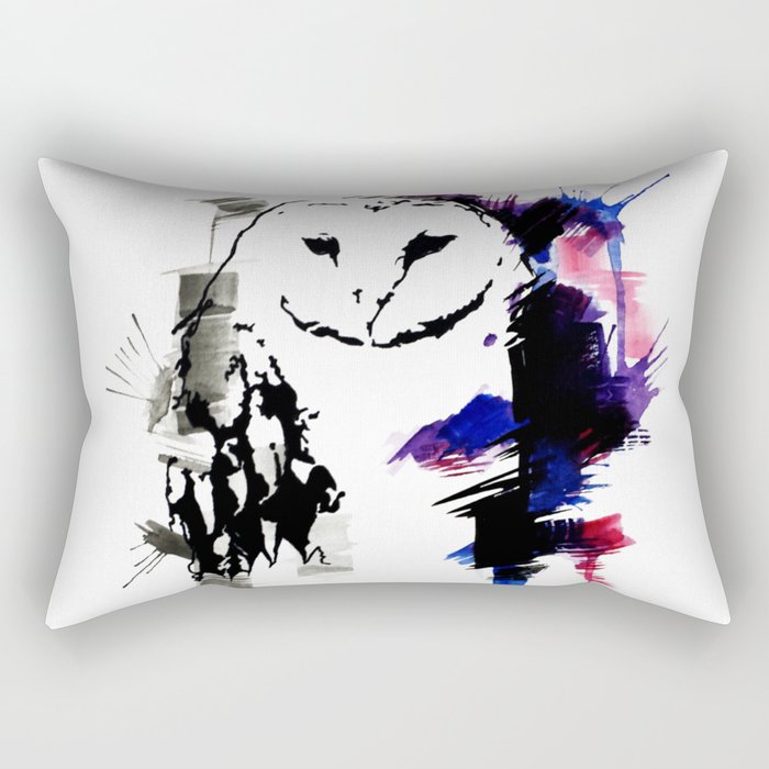 Cluster Owl Rectangular Pillow