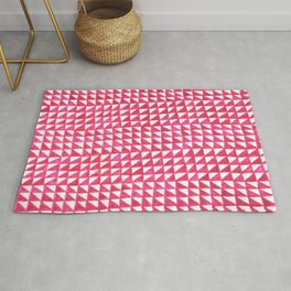 Triangle Bands in pink Area & Throw Rug
