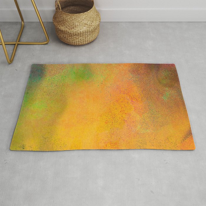 Colorful grungy texture, grainy abstract digital art.  Rug