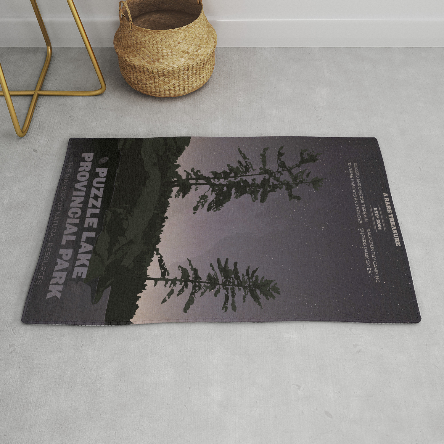Puzzle Lake Provincial Park Rug By Cameronstevens Society6