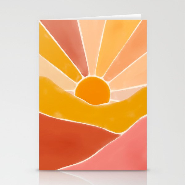 Wonderful Sunset Boho Stationery Cards