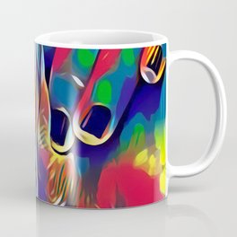9978s-KD Abstract Yoni Pop Color Erotica Explicit Psychedelic Self Love Coffee Mug