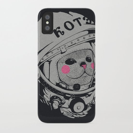Spaceman cat iPhone Case