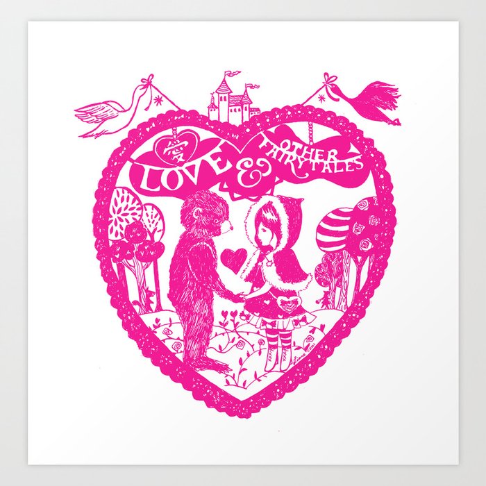 Love and Other Fairy Tales Pink Edition Art Print