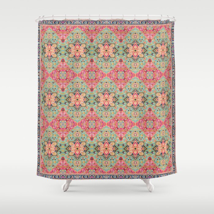 Heritage Kaleidoscope: Oriental Bohemian Moroccan Artistry Shower Curtain