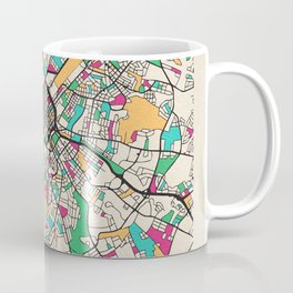 Colorful City Maps: Charlotte, North Carolina Coffee Mug