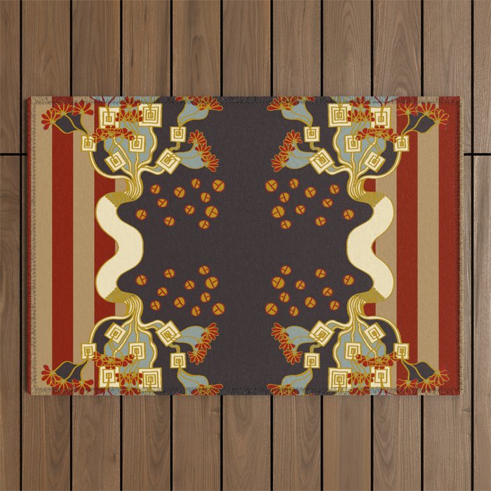 FLOWER OF PROSPERITY Outdoor Rug